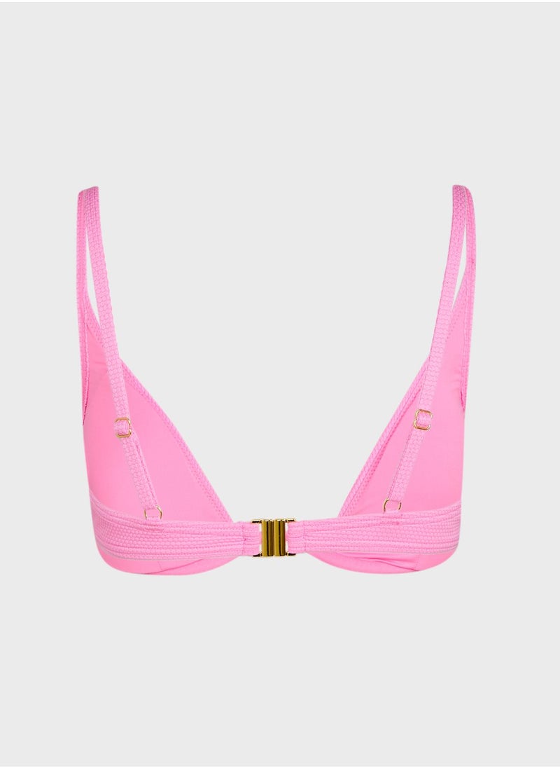NEW LOOK - Monowire Textured Bikini Top - Image 1