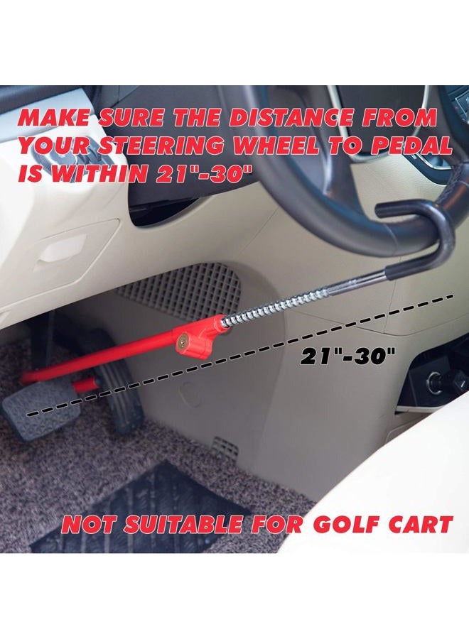 Cartman Anti-Theft Steering Wheel Lock, Brake Pedal Adjustable Lock - Image 2