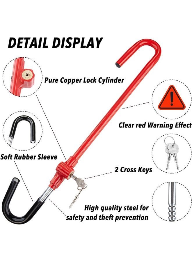 Cartman Anti-Theft Steering Wheel Lock, Brake Pedal Adjustable Lock - Image 5