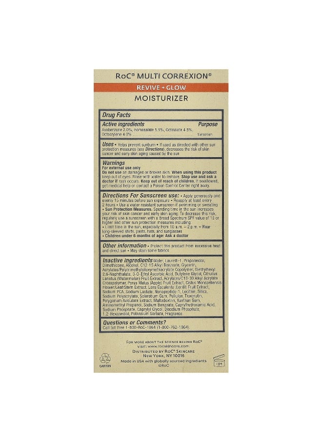RoC - RoC, Multi Correxion®, Revive + Glow Moisturizer, SPF 30, 1.7 fl oz (50 ml) - Image 1