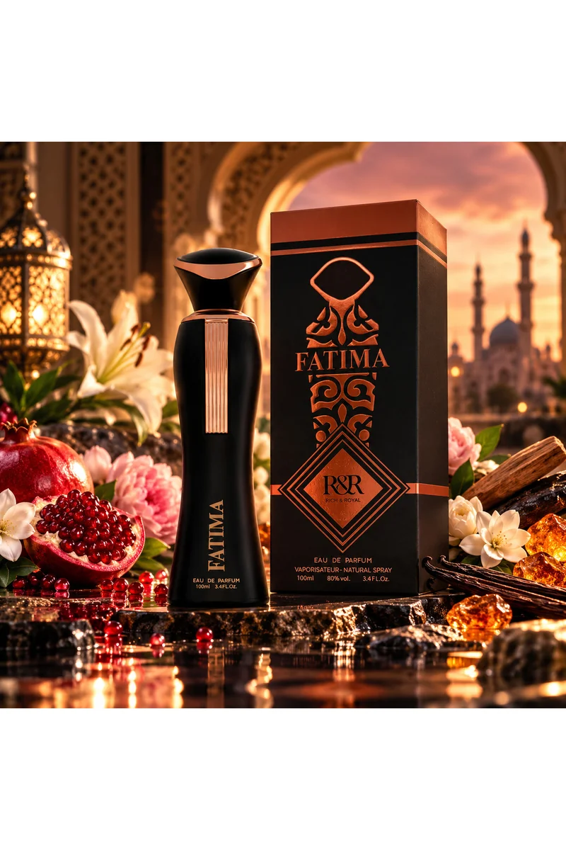 محبوب للعطور Fatima Black Eau de Parfum 100ml | Bold, Sensual & Floral Fragrance | Elegant Signature Scent