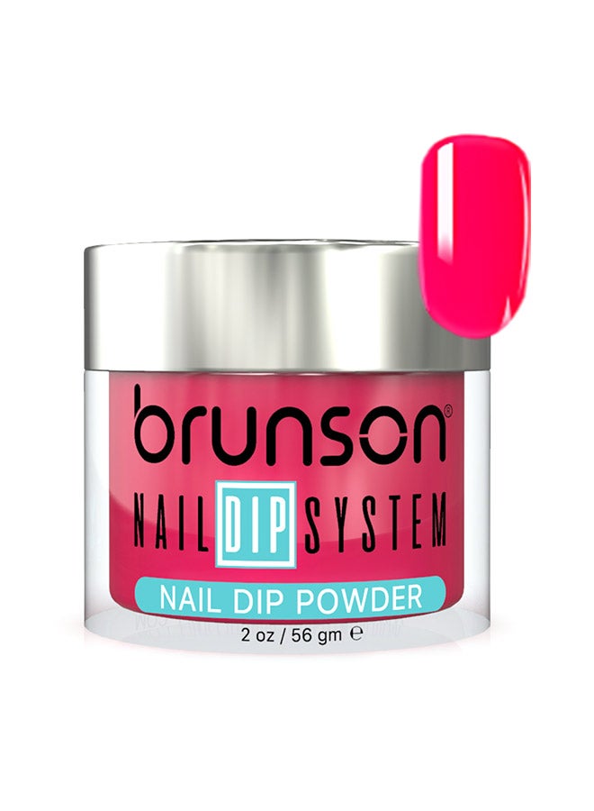 Nail Dip Powder Dip And Buff System Color 56gm, French Nail Art Starter Manicure Salon DIY At Home Odor Free And Long Lasting No Needed Nail Lamp Curing BDK184