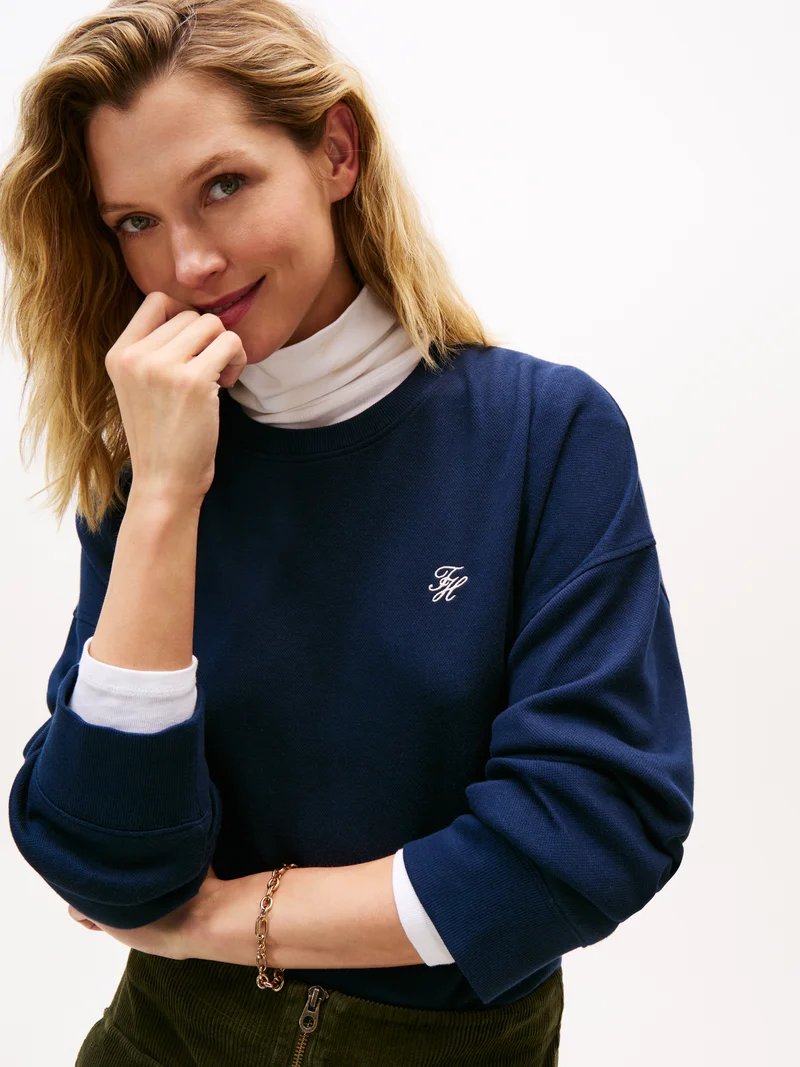 TOMMY HILFIGER Piqué Sweatshirt