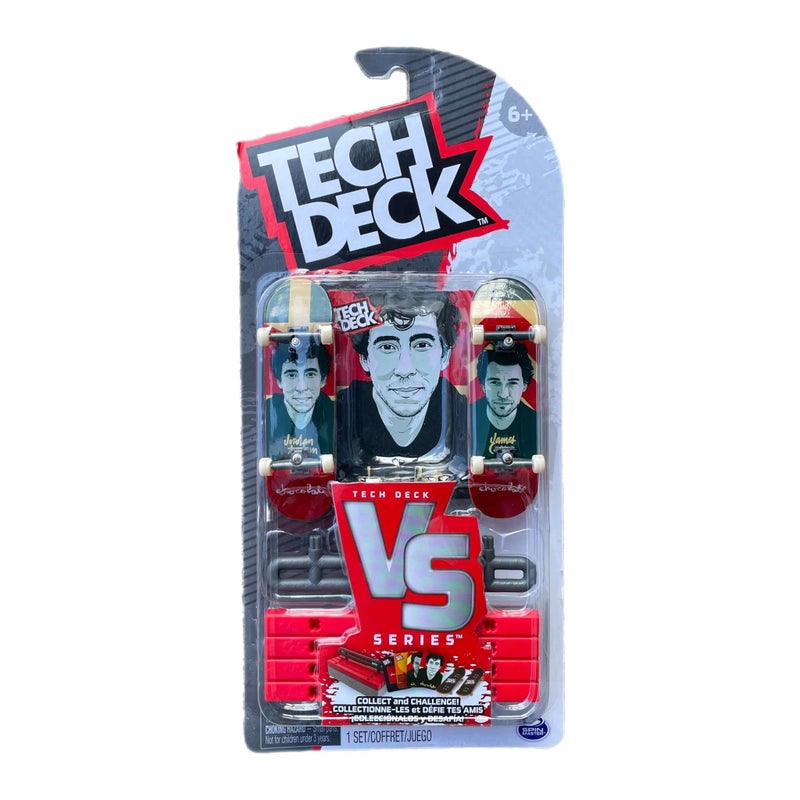 TECH DECK Sk8shop Bonus Pack Mini Finger Skateboard Multi Pack 2022 Series Chocolate VS Pack - Image 2