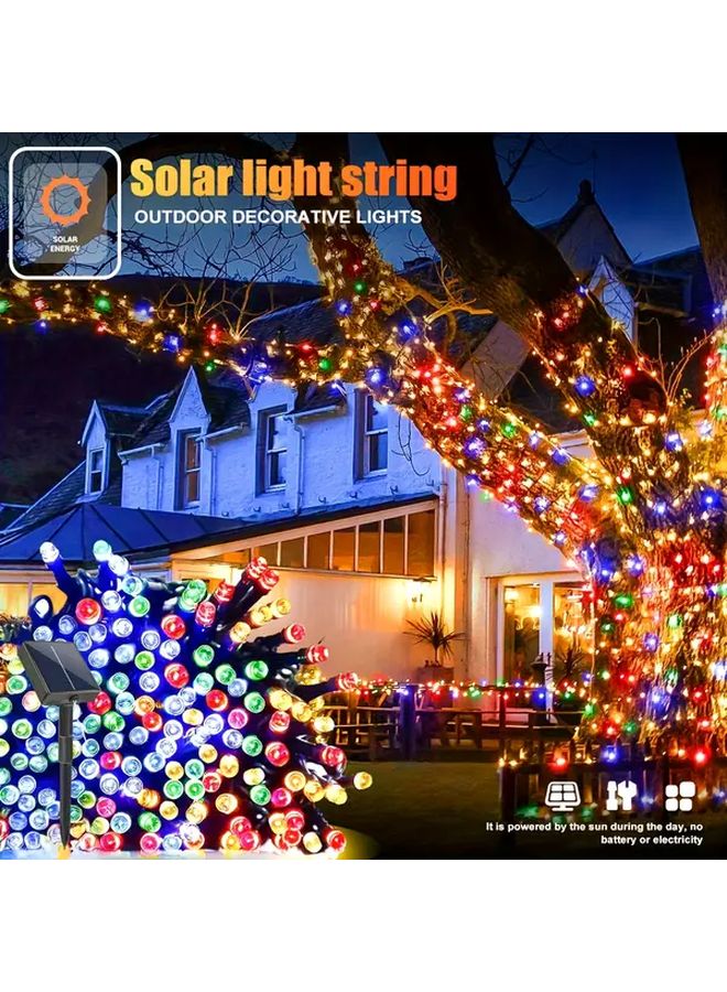 Solar Outdoor String Lights 20 LEDs Motion Sensor IP44 8 Modes Garland for Christmas Tree Garden Wedding Party Balcony Plug Free Decoration White - Image 1