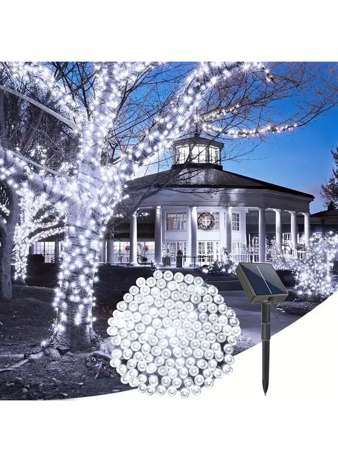Solar Outdoor String Lights 20 LEDs Motion Sensor IP44 8 Modes Garland for Christmas Tree Garden Wedding Party Balcony Plug Free Decoration White - Image 2