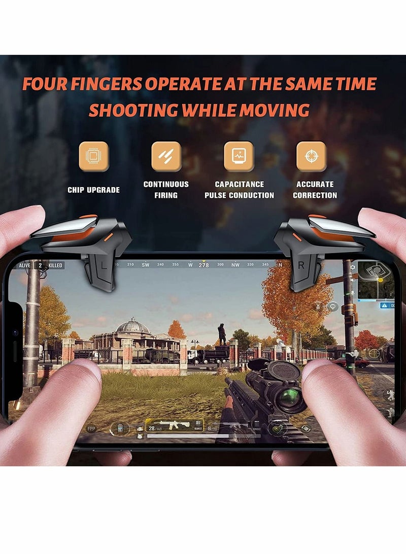 Generic Mobile Trigger, Game Controller Trigger, Mobile Game Accessories, Gamepad Sensitive Aim & Shoot, Mobile Game Controller for PUBG/Fortnite/Call of Duty Mobile Game, PUBG Triggers, One Pair  - Image 2
