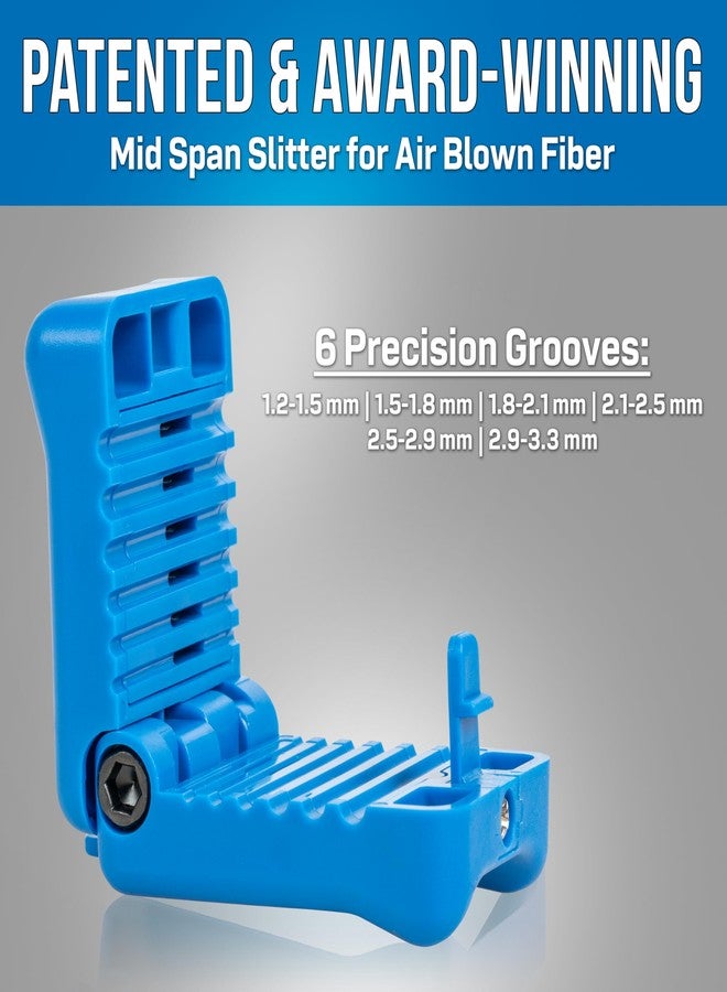 Jonard Tools MS-6A Mid Span Slitter for Air Blown Fiber (1.2 mm-3.3 mm) - Compact Fiber Optic Cable Jacket & Buffer Tube Slitter, 6 Precision Grooves, Prysmian Air Blown Fiber Compatible - Image 2