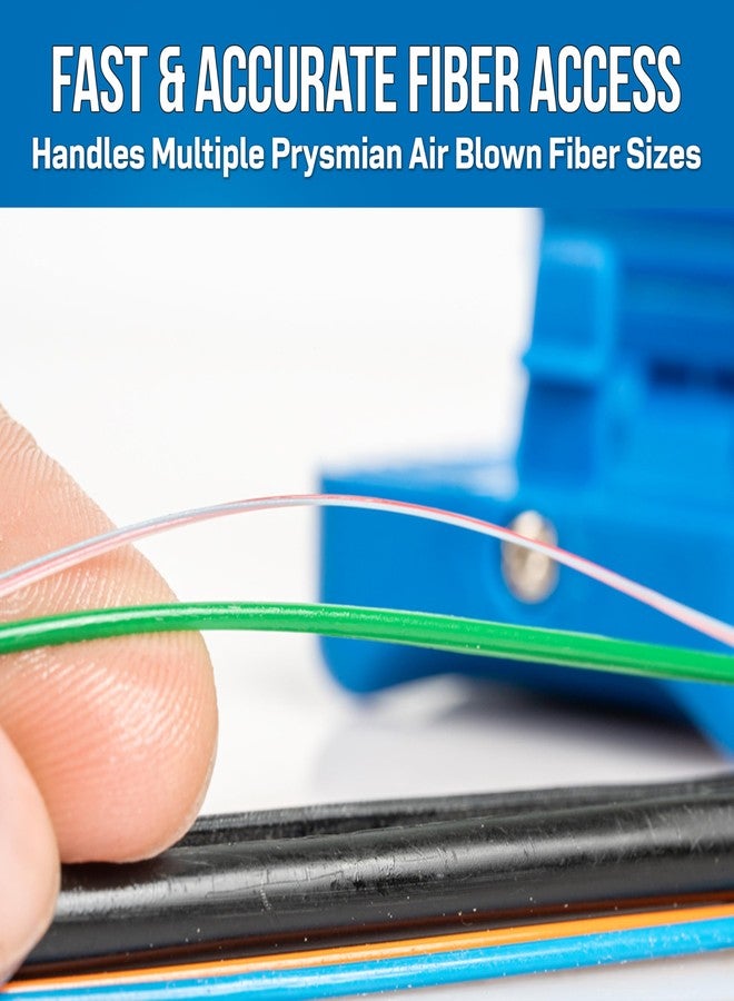 Jonard Tools MS-6A Mid Span Slitter for Air Blown Fiber (1.2 mm-3.3 mm) - Compact Fiber Optic Cable Jacket & Buffer Tube Slitter, 6 Precision Grooves, Prysmian Air Blown Fiber Compatible - Image 3