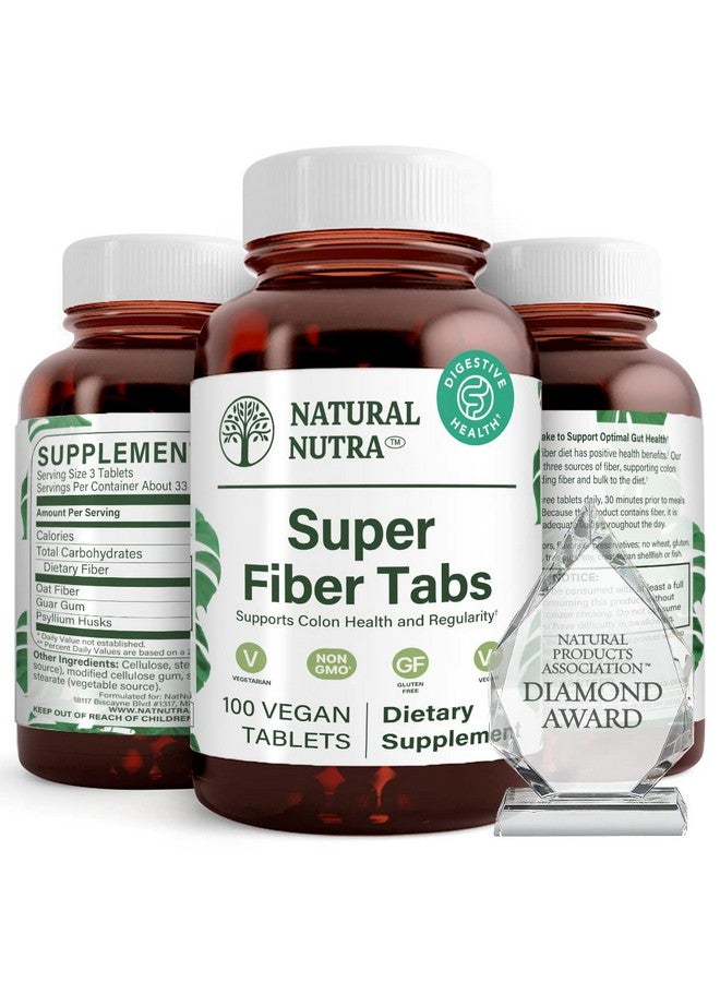 Natural Nutra Super Fiber Supplement, Promotes Digestive and Cardiovascular Health, Manage Weight, Protects Skin Health, Boost Heart Health and Immune System, Non GMO, Gluten Free, Vegan, 100 Vegan - Image 1