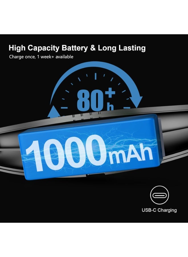 LED Neck Reading Light,Book Light for Reading in Bed-Eye Caring 4 Colors, Dimmable Brightness, Bendable Arms, Neck Round Design, Comfortable &Lightweight for Crafting, Knitting - Image 3