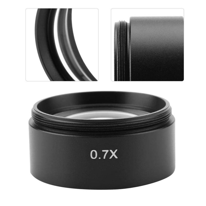 Thincol 0.7X Auxiliary Stereo Microscope Objective Lens, 48mm Mounting, Easy to Attach, Black, LED Light, Metal, Industry Video Microscope Accessory - Image 4