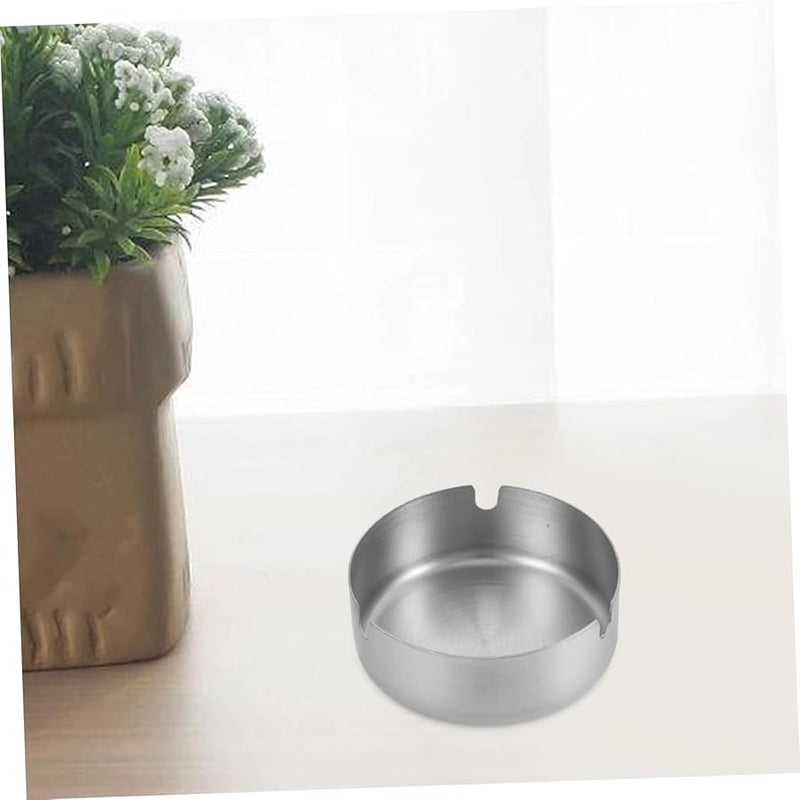 Stainless Steel Windproof Ashtray Smoking Container For Office Home Decoration - Image 5