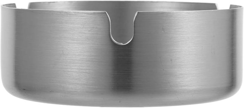 Stainless Steel Windproof Ashtray Smoking Container For Office Home Decoration - Image 1