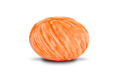 CÃRCULO Circulo - Amigurumi Pelucia Yarn, Special Velvet Chenille Yarn for Amigurumi and Blanket, 144 yds, Worsted (4456 - Orange) - Image 2