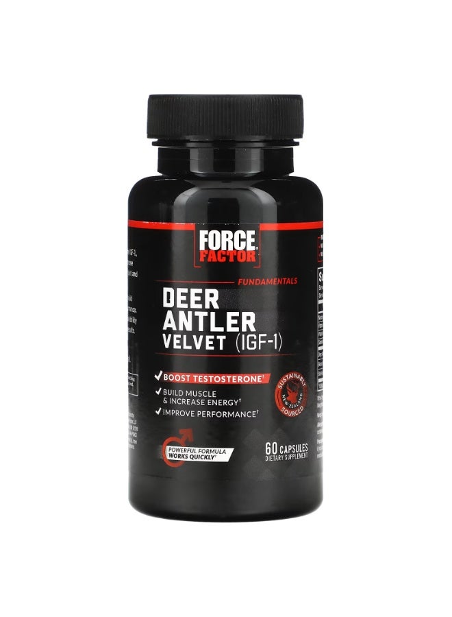 Force Factor Deer Antler Velvet (IGF-1), 60 Capsules - Image 3