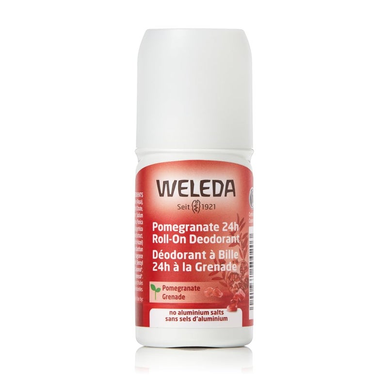 Weleda 24 Hour Roll-On Deodorant, Pomegranate, 1.7 Fluid Ounce