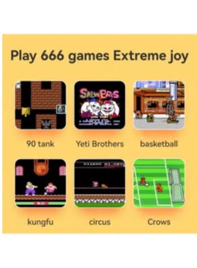 Game Box جهاز ألعاب محمول G7 ريترو – يحتوي على أكثر من 500 لعبة كلاسيكية مدمجة | شاشة 3.0 بوصة | جهاز ألعاب محمول للأطفال والكبار | بطارية قابلة لإعادة الشحن | تصميم وردي وأزرق | متوفر في الإمارات - Image 3