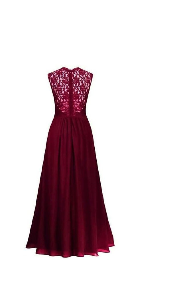Women's lace and chiffon dress - Image 2