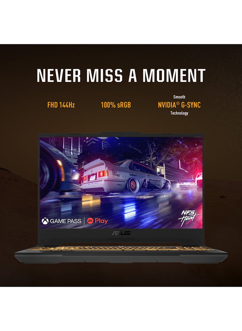 أسوس لابتوب توف جيمينج A15 FA507NUR-LP053W بشاشة مقاس 15.6 بوصة، ومعالج ايه ام دي رايزن 7-7435HS/ذاكرة وصول عشوائي رام 16 جيجابايت/محرك أقراص إس إس دي سعة 1 تيرابايت/بطاقة رسومات انفيديا جي فورس ار تي اكس 4050 سعة 6 جيجابايت/نظام التشغيل ويندوز 11 هوم الإنجليزية/العربية رمادي ميكا - Image 5