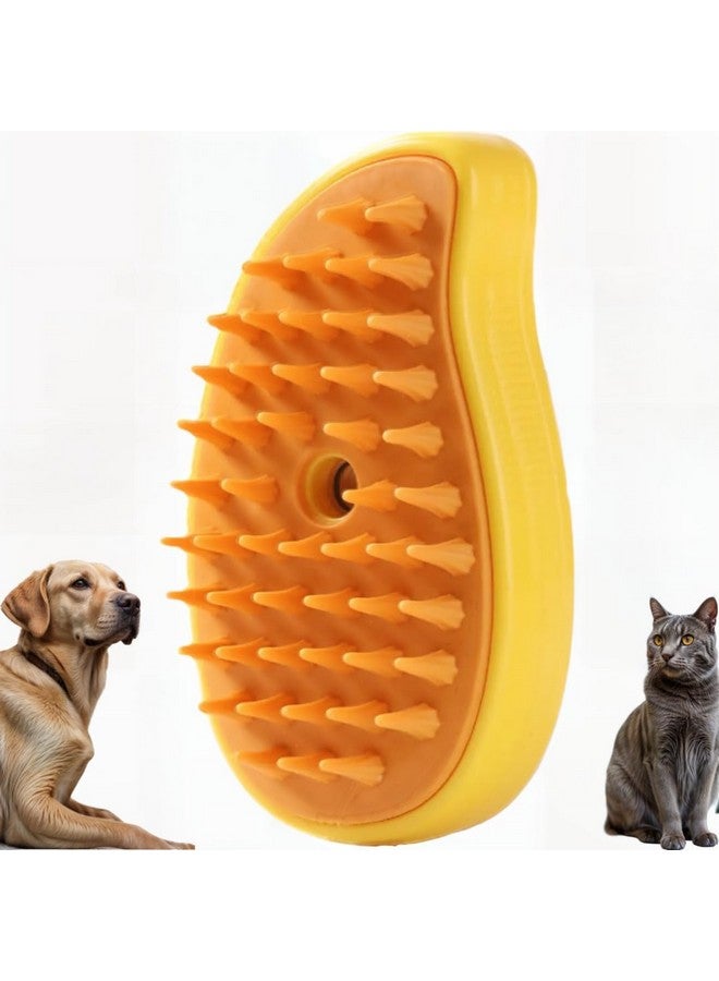 FEGAOSTORE 4-1 Cat Brush with Steam, Steam Brush for Dogs, Steaming Cat Brush, Misting Cat Brush, Pet Massage Comb, Steam Cat Brush, Mist Pet Grooming Comb, Cleaning Brush for Dogs & Cats - Image 1