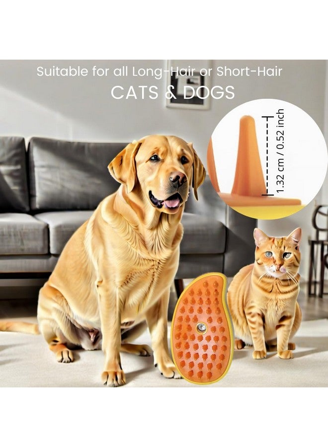 FEGAOSTORE 4-1 Cat Brush with Steam, Steam Brush for Dogs, Steaming Cat Brush, Misting Cat Brush, Pet Massage Comb, Steam Cat Brush, Mist Pet Grooming Comb, Cleaning Brush for Dogs & Cats - Image 3