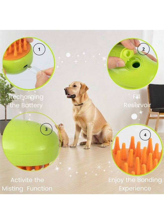 FEGAOSTORE 4-1 Cat Brush with Steam, Steam Brush for Dogs, Steaming Cat Brush, Misting Cat Brush, Pet Massage Comb, Steam Cat Brush, Mist Pet Grooming Comb, Cleaning Brush for Dogs & Cats - Image 5