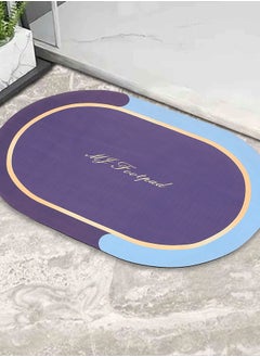 Status Contract Bathroom, Door Mat, Floor, Bath Mat, Carpet | Non Slip mat for Bathroom Cushion, Super Absorbent Soft Carpet, Quick Dry Dirt Barrier for Home, Office, 38 X 58 Cm  - Image 1