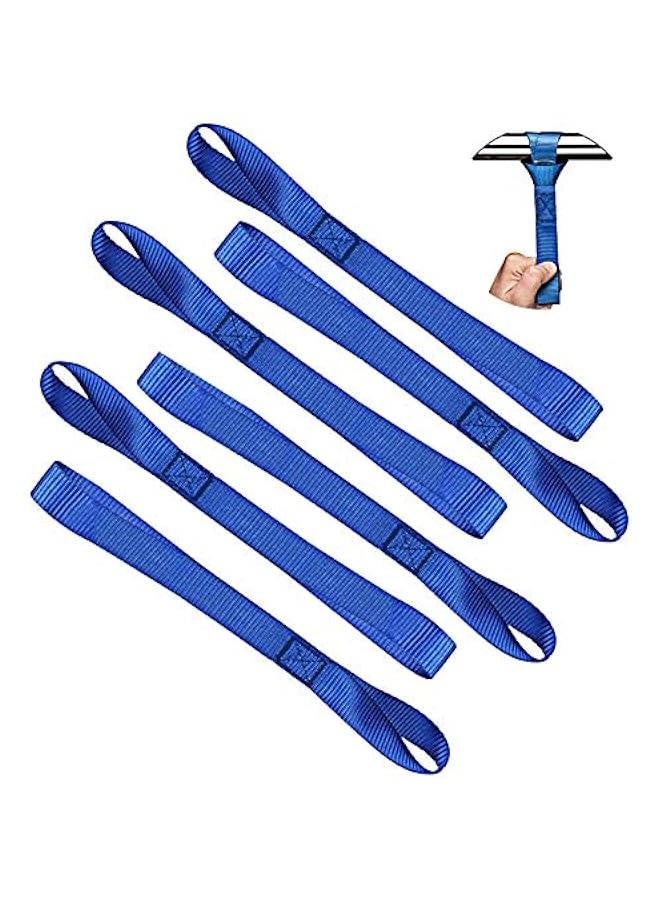 Soft Loop Tie Down Straps - Loops for Securing ATV, UTV, Motorcycles, Scooters, Dirt Bikes, Lawn & Garden Equipment (Blue Soft Loops 12 inch (6pcs)  - Image 1