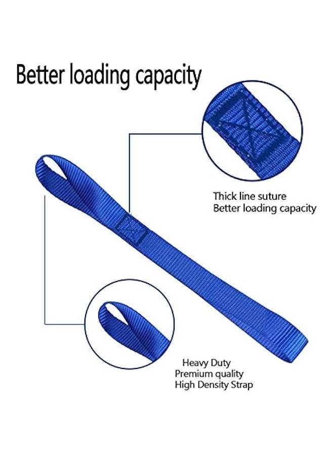 Soft Loop Tie Down Straps - Loops for Securing ATV, UTV, Motorcycles, Scooters, Dirt Bikes, Lawn & Garden Equipment (Blue Soft Loops 12 inch (6pcs)  - Image 3