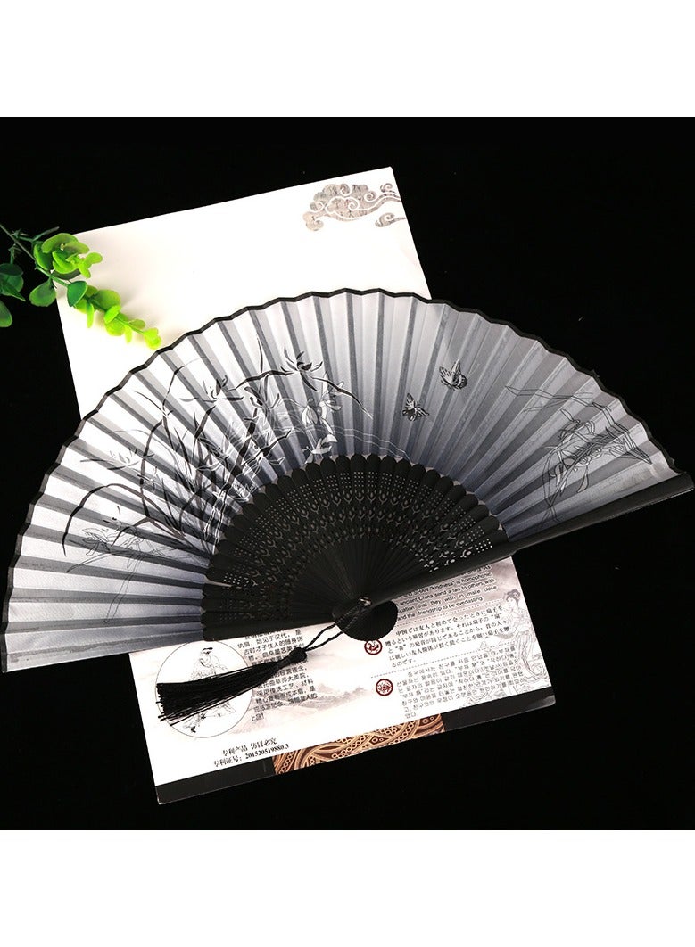 Brocade Hanfu，Retro Chinese Hanfu Dress Imitation，Embroidered Han Dynasty Clothes, Suitable For Boys And Girls，Ancient Costume Performance Costumes With Ancient-Style Folding Fans - Image 2