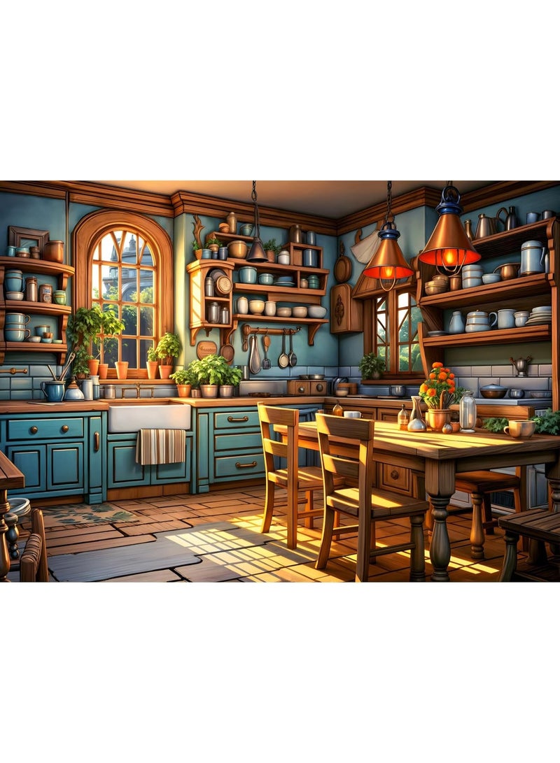 1000 Puzzles,Dawn's Kitchen Theme,Challenge Puzzles - Image 1
