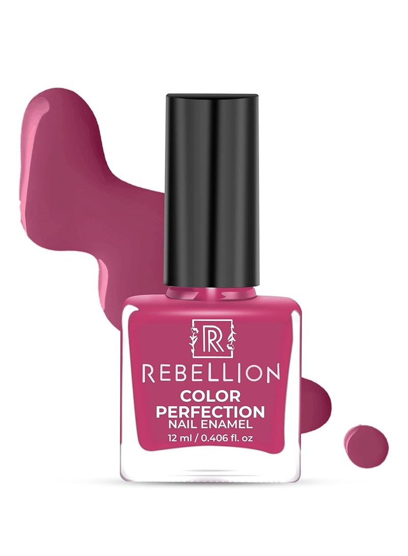 Rebellion Color Perfection Nail Enamel 12ml Dark violet pink Show Stopper RG14 - Image 1