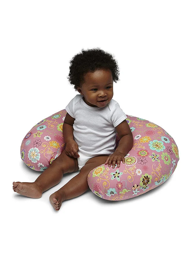 شيكو Boppy Original Nursing Pillow With Cotton Slipcover, 0+ Months, Wild Flowers