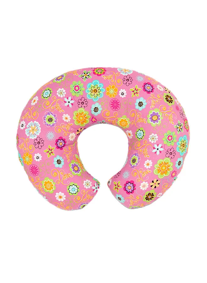 شيكو Boppy Original Nursing Pillow With Cotton Slipcover, 0+ Months, Wild Flowers