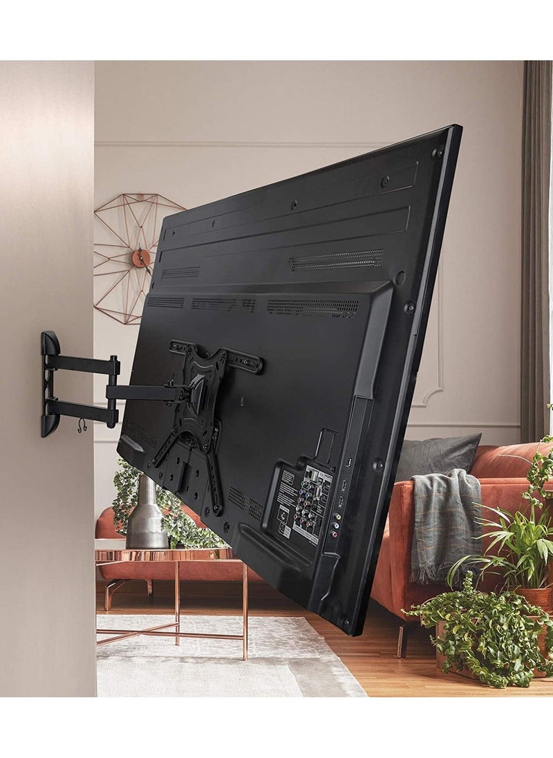 Generic - Full Motion TV Wall Mount Monitor Wall Bracket with Swivel & Articulating Tilt Arm, Fits up to 55 Inch Lcd Led Oled Flat Screens up to 66 lbs - Image 1