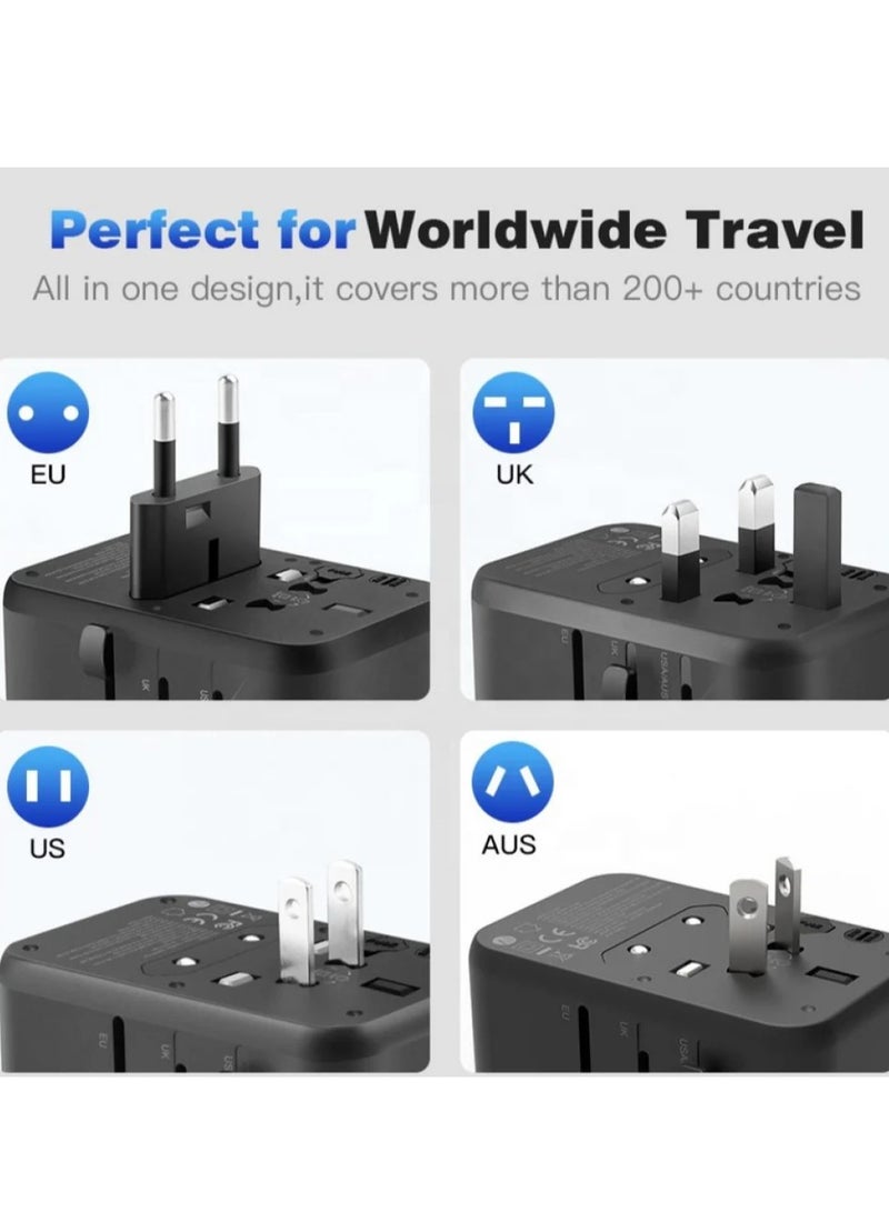 Tiknal GaN 20W Global Charger – 3 USB Ports and a Fast Type-C Port – Compatible with 180 Countries - Image 3