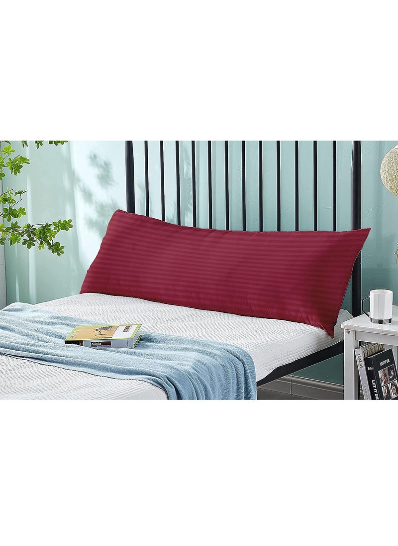 Ultra Soft Body Pillow - Long Side Sleeper Pillows For Use During Pregnancy - 100% Cotton Cover with Soft Polyester Filling