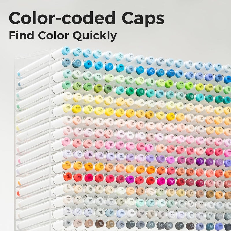 Ohuhu Alcohol Markers 48 Colors Set - Dual Tips for Artists with Colorless Blender - Image 4