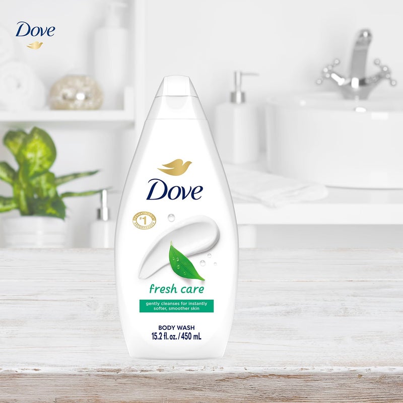 Dove Body Wash Fresh Care 2-Pack â€“ Revitalizing & Moisturizing Cleanser for Smooth, Soft Skin, 15.2 Oz Ea - Image 5