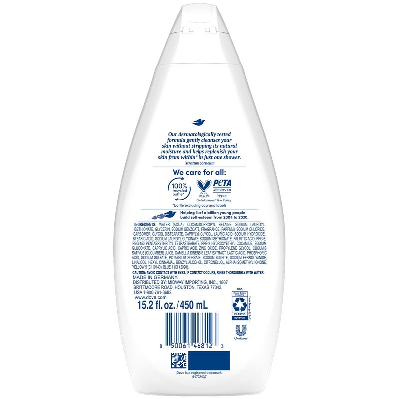 Dove Body Wash Fresh Care 2-Pack â€“ Revitalizing & Moisturizing Cleanser for Smooth, Soft Skin, 15.2 Oz Ea - Image 2