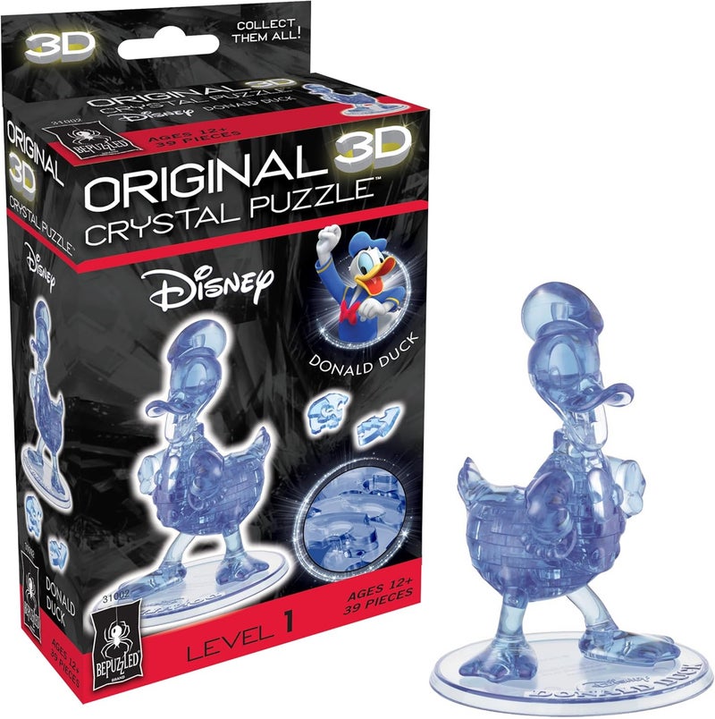 BePuzzled Disney Donald Duck Original 3D Crystal Puzzle Perfect for Puzzlers Ages 12 and Up Challenging to Complete and Beautiful to Display Collect Them All - Image 1