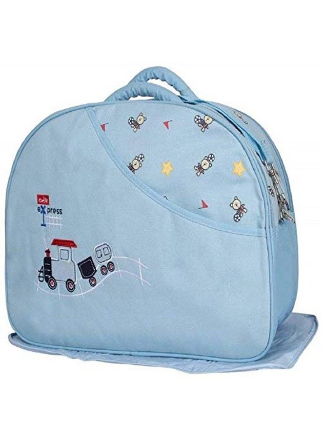 Chinmay Kids Baby Diaper Bag Stylish Polyester Organizer Backpack For New Born Baby Mother Mom For Casual Travel Outing & Traveling Sky Blue  - Image 4