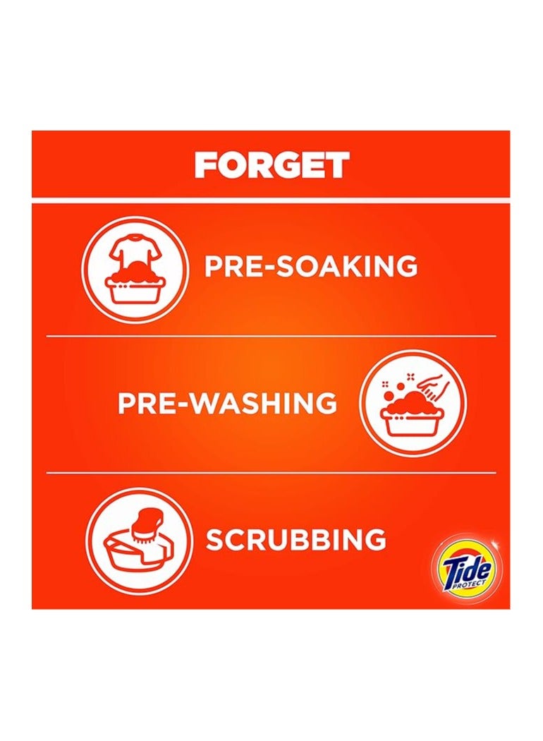 تايد مسحوق تنظيف بروتيكت مضاد للبكتيريا للغسالات نصف اتوماتيك 2.5 كجم من تايد - Image 5
