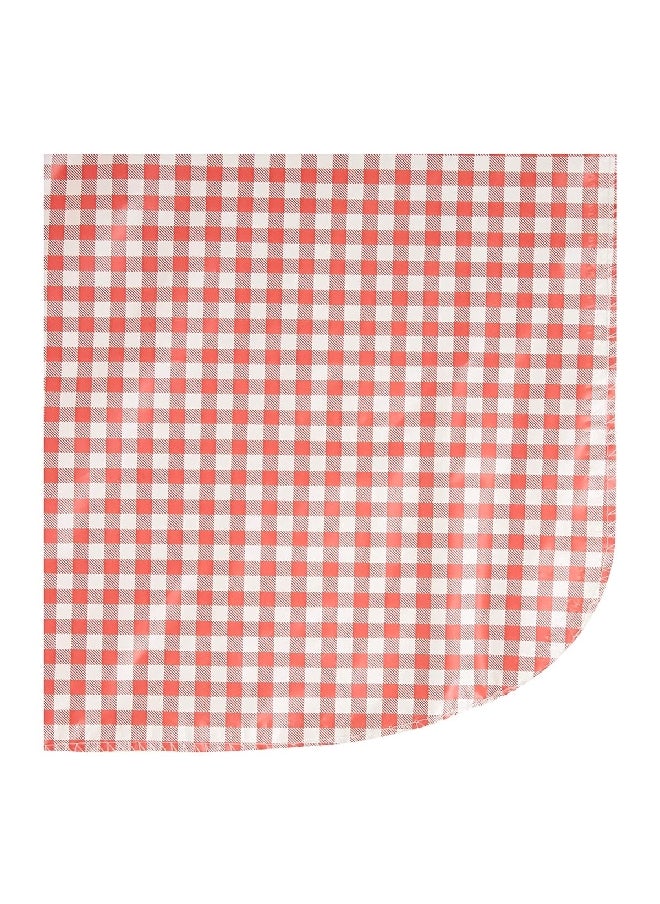 كوغلانز - 7920 مفرش طاولة فينيل عالي الجودة أحمر وأبيض 54 × 72 بوصة - Image 1