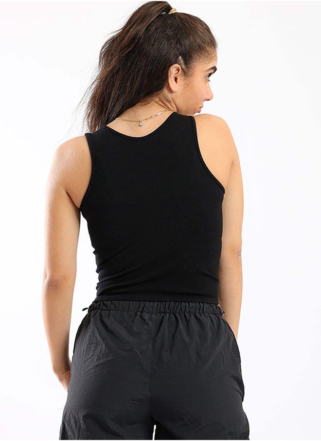 Carina - Ribbed Front Cut Out Top - Image 1