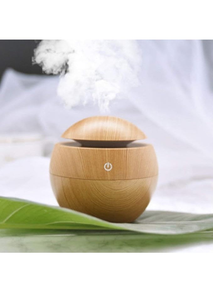 VIMOK M Power VIMOK M Power Wood Grain Essential Oil Diffuser Humidifier A Stylish ultrasonic Aroma Diffuser Creating a Relaxing Atmosphere USBPowered Portable and Ideal for Home Office or Bedroom use  - Image 1