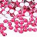 Kdkyy 3000 Pieces SS12 3mm Flatback Rhinestones Clear Glass Round Gems Crystals for Nail Art DIY Crafts Clothes Shoes Bags Light Rose Red - Image 2