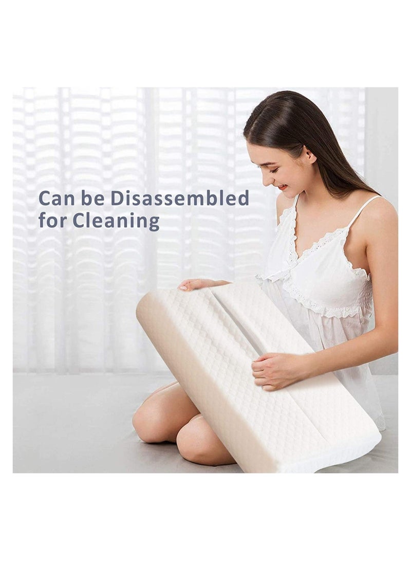 ELTRAZONE Memory Foam Pillow , Ergonomically Designed Sleeping Pillow, Strong Neck Support Contour Bed Pillow Suitable for Sleepers with Shoulder & Cervical Pain, Washable Pillow Cover - Image 4