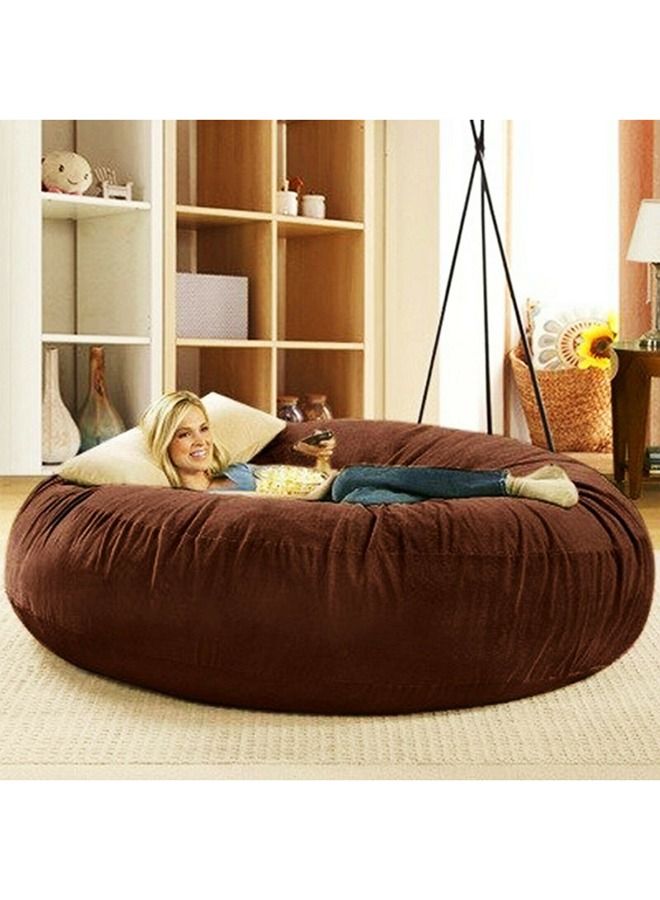 Comfy كيس حبوب شيل سوبر سوفت كوكون بيد مع حشوة من حبوب البولي فيرجن بلون بني غامق 